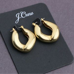 J. Crew Gold Hoop Earrings